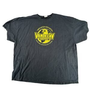 Vandelay Black and Yellow Men’s T-Shirt Big and tall 4XL Workwear Streetwear